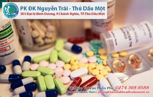 Thuốc kháng sinh sẽ hỗ trợ điều trị các viêm nhiễm 